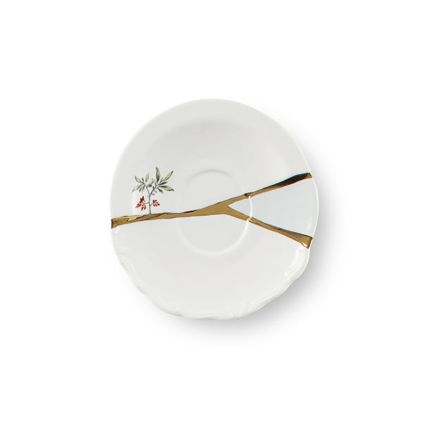 Kintsugi Coffee Cup with Saucer <br> Design 2