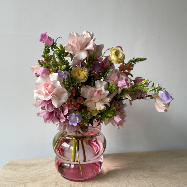 Muse Vase <br> Rubine <br> (Ø 18 x H 18) cm