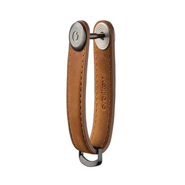 Crazy-Horse Key Organizer <br> Chestnut Brown with Brown Stitching