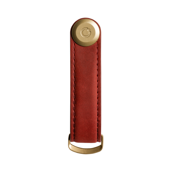 Crazy-Horse Key Organizer <br> Maple Red with Red Stitching