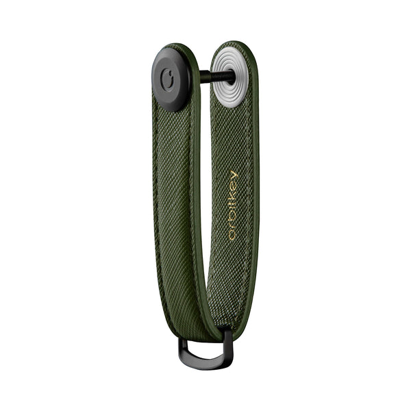 Saffiano Key Organizer <br> Olive