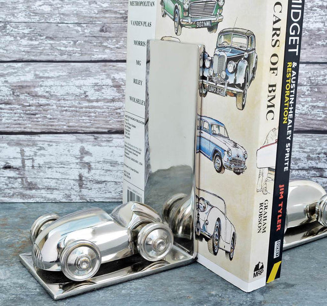 Aluminum Car Bookends <br> (L 13.5 x H 19) cm