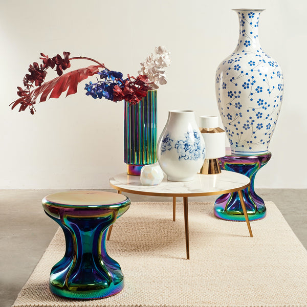 Classic Japanese Vase <br> Blue <br> (Ø 40 x H 90) cm