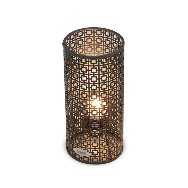 Arabesque Table Lamp <br> Dark Grey <br> (Ø 12.5 x H 25) cm